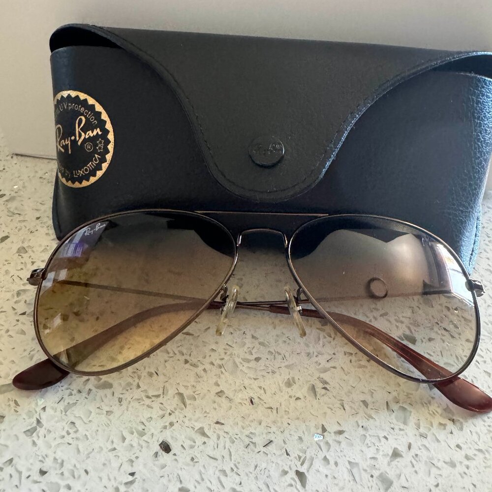 Ray-Ban aviator brown gradient 58mm